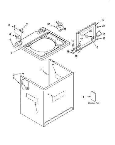 Top and cabinet parts