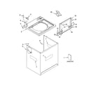 Whirlpool LSQ9650PG4 top and cabinet parts diagram