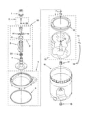 Agitator, basket and tub parts