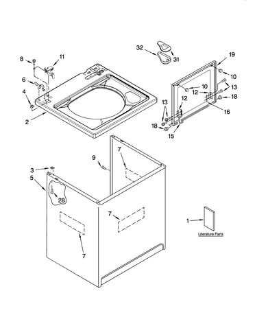 Top and cabinet parts