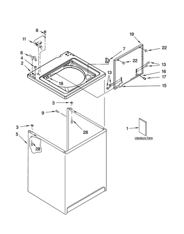 Top and cabinet parts
