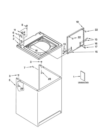 Top and cabinet parts