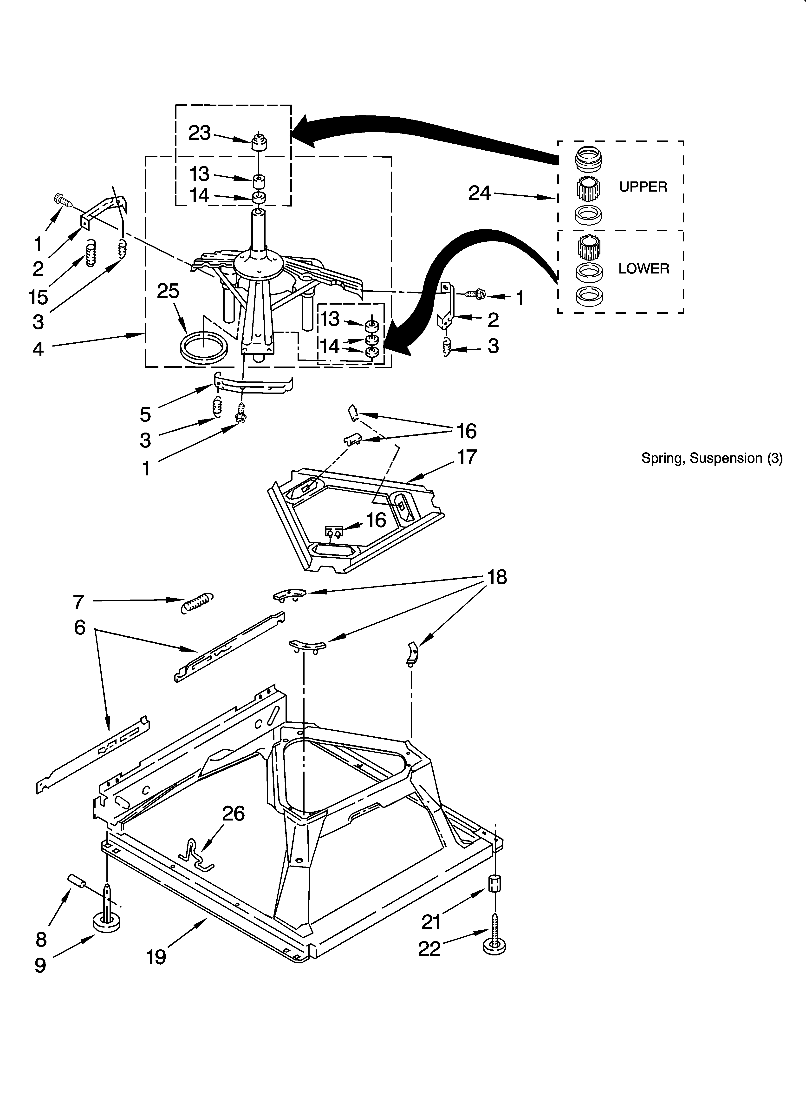 Machine base parts