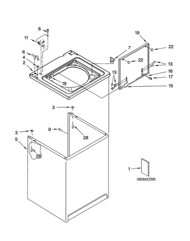 Top and cabinet parts