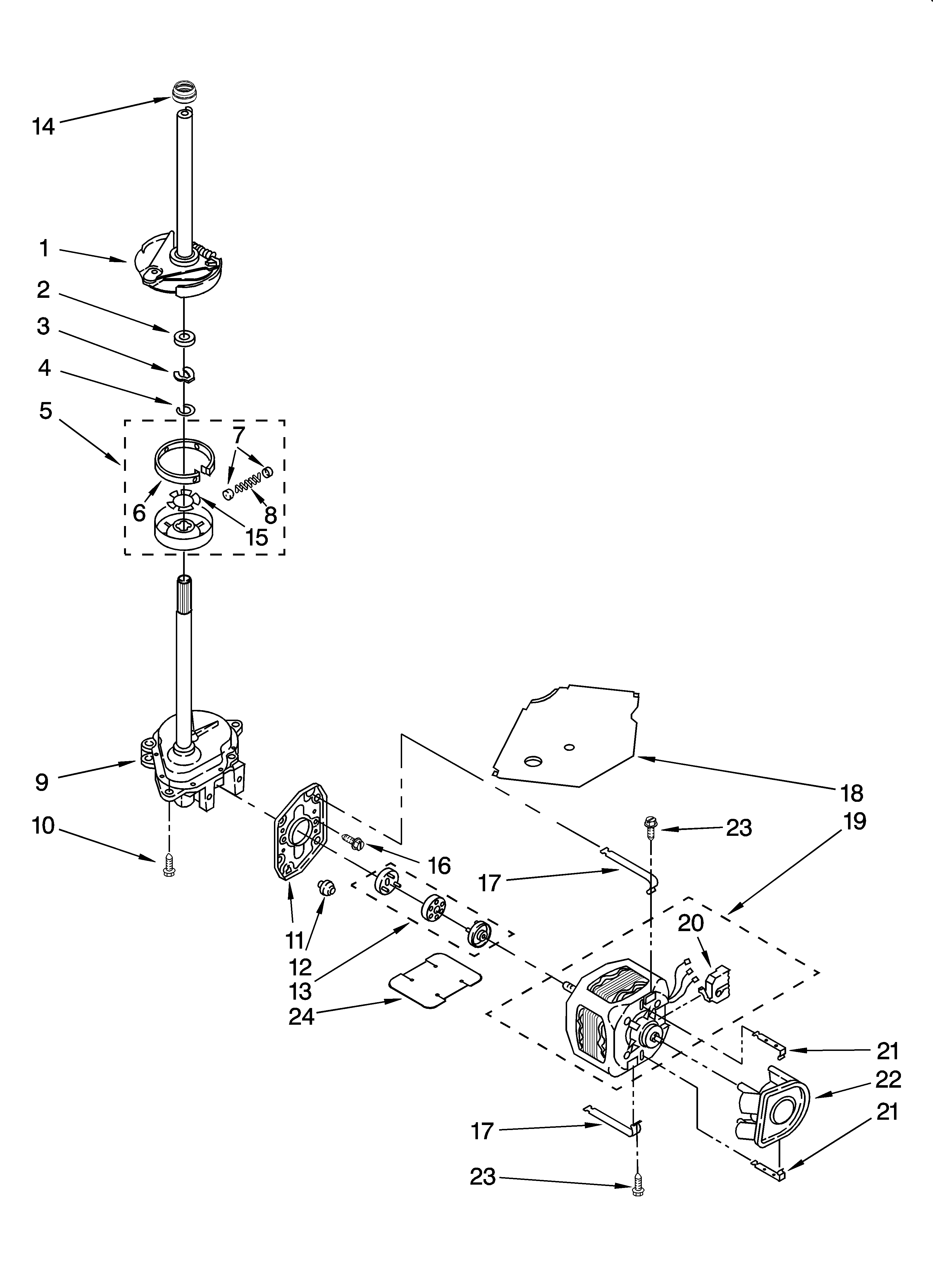 BRAKE, CLUTCH, GEARCASE, MOTOR AND PUMP PARTS