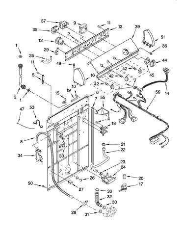 Controls and rear panel parts