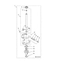 Whirlpool LSW9700PQ2 brake and drive tube parts diagram