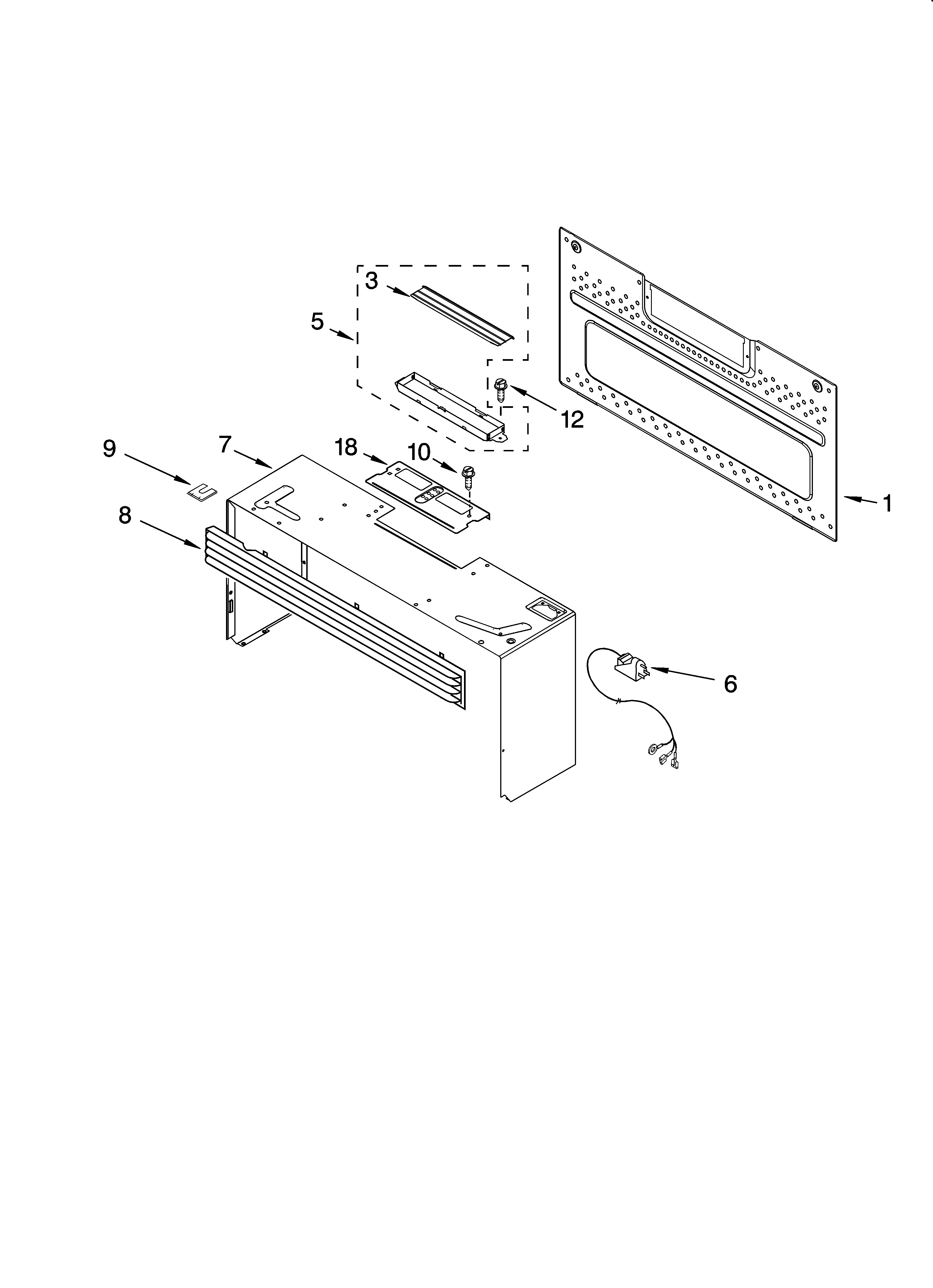 Cabinet and installation parts
