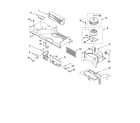 Whirlpool MH2155XPT2 air flow parts diagram