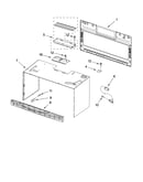 Cabinet and installation parts