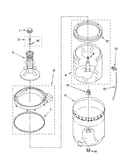 Agitator, basket and tub parts
