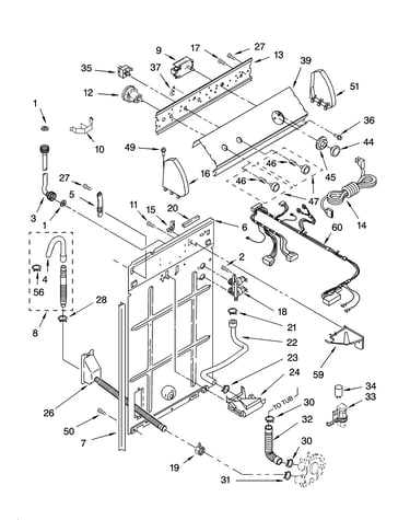 Controls and rear panel parts