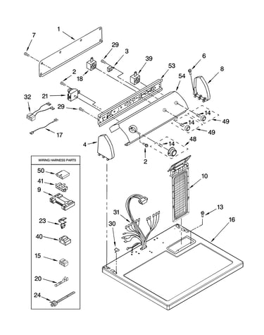 Top and console parts