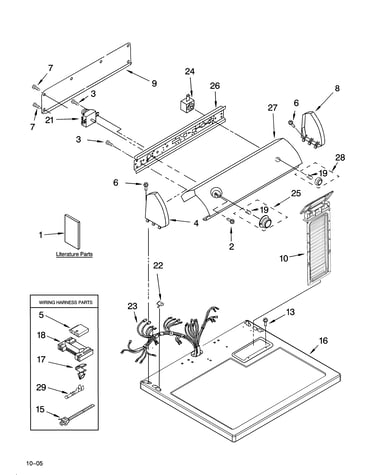 Top and console parts