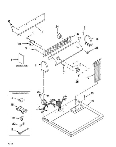 Top and console parts