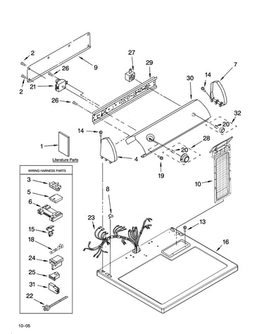 Top and console parts