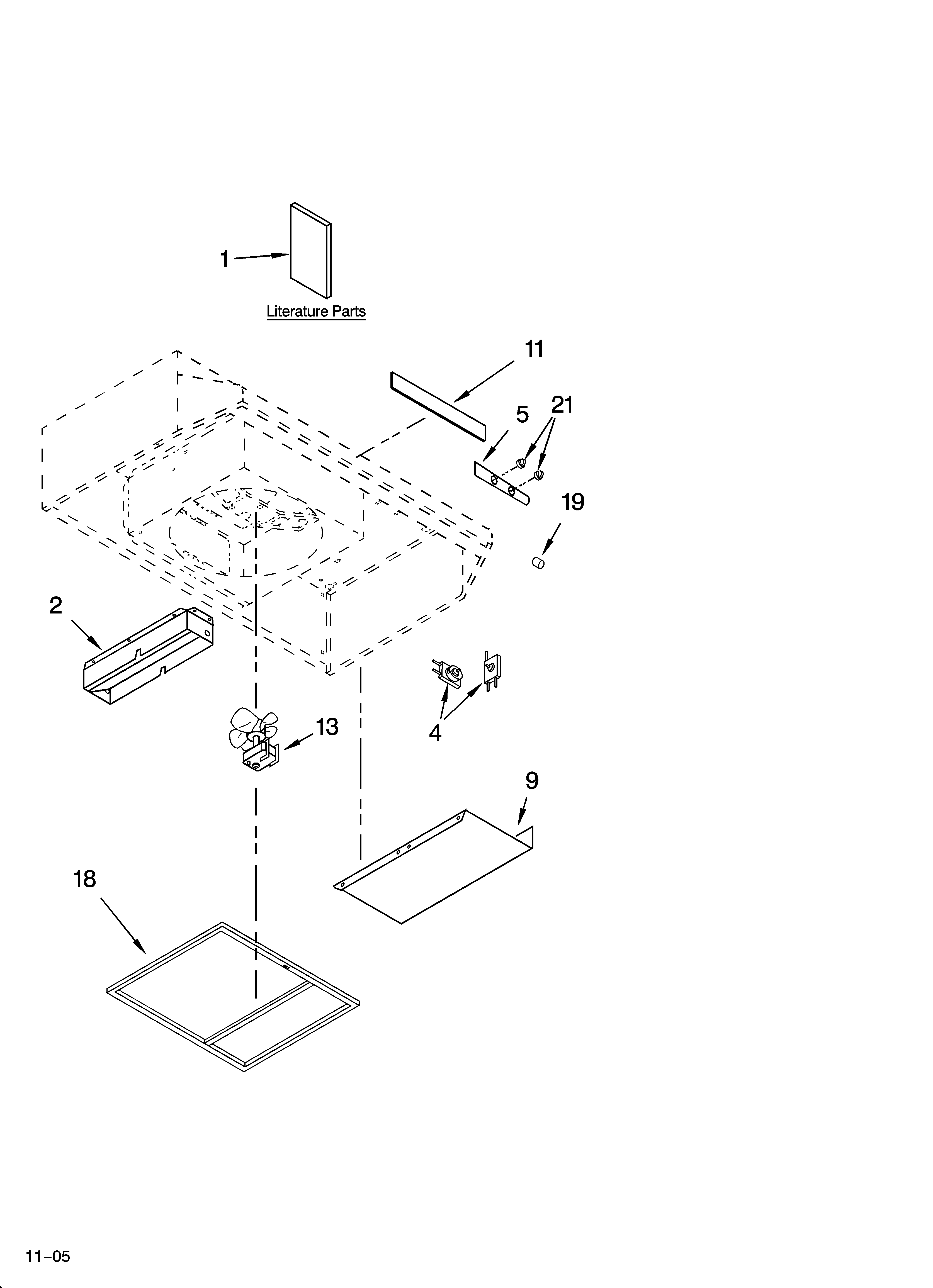 Range hood parts