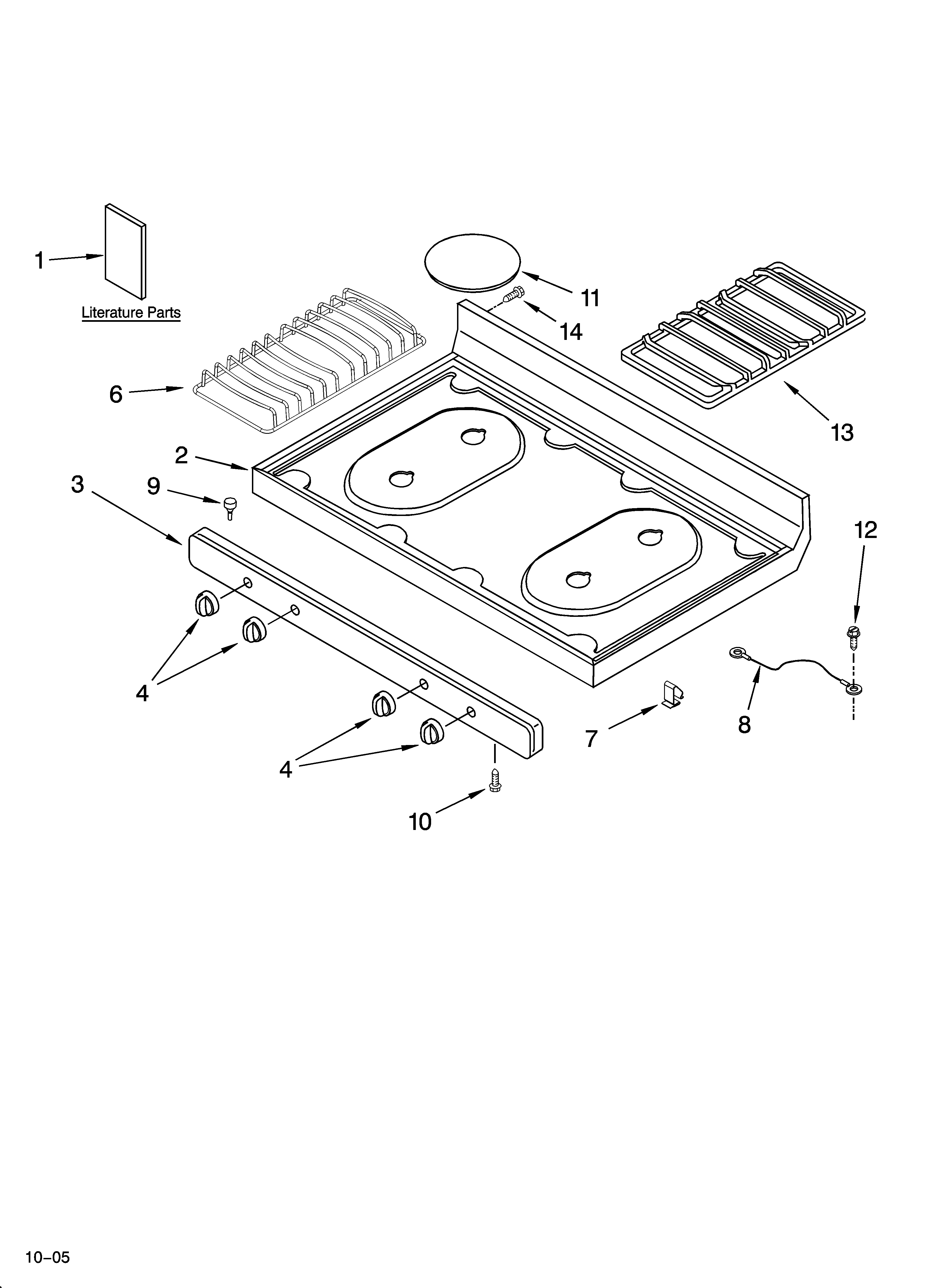 Cooktop parts