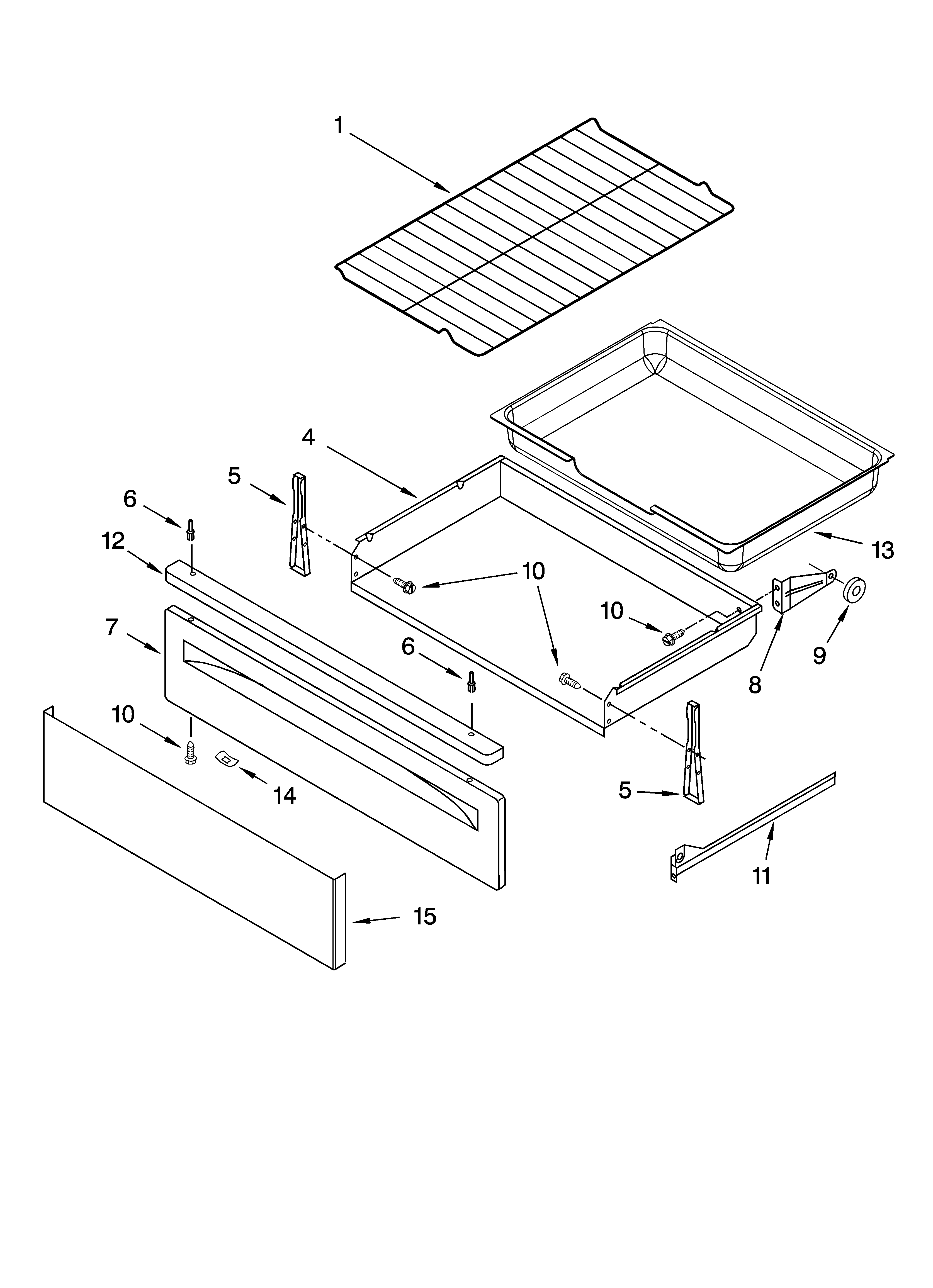 Drawer & broiler parts