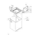 Estate TAWS700RQ3 top and cabinet parts diagram