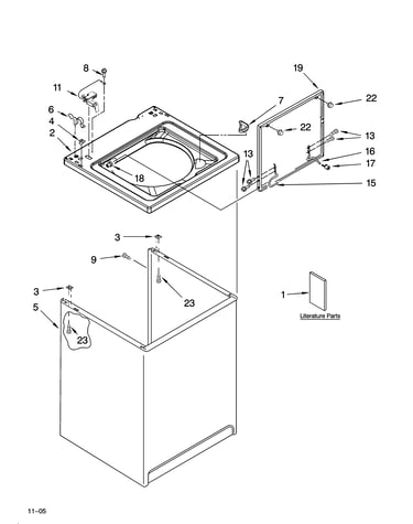 Top and cabinet parts