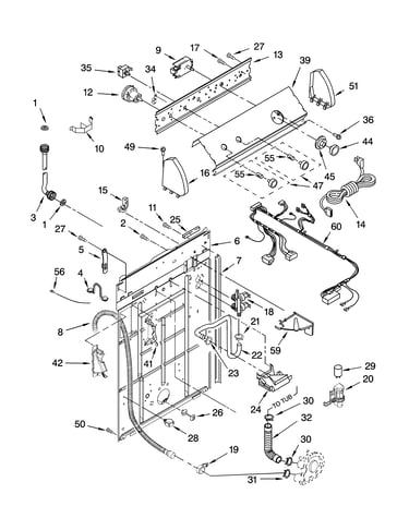 Controls and rear panel parts