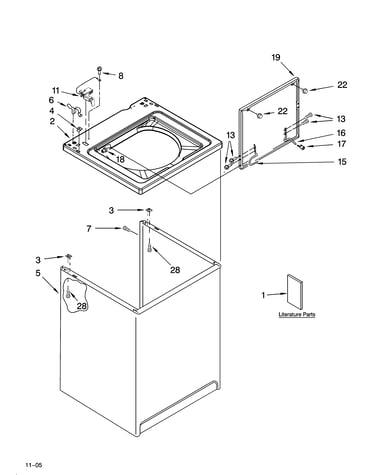 Top and cabinet parts