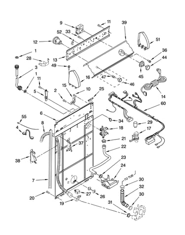 Controls and rear panel parts