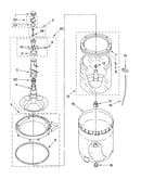 Agitator, basket and tub parts