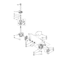 Estate TAWX700PQ2 brake, clutch, gearcase, motor and pump parts diagram