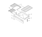 Estate TES326RD1 drawer & broiler parts diagram