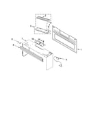 Cabinet and installation parts