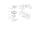 Estate TMH14XMD1 magnetron and turntable parts diagram