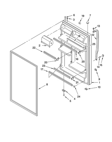 Refrigerator door parts