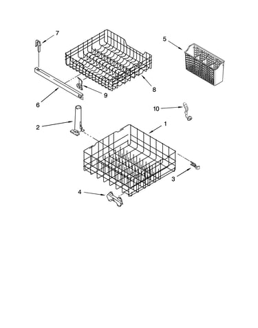 Dishrack parts, optional parts (not included)