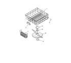 Estate TUD6710PQ1 lower dishrack parts, optional parts (not included) diagram