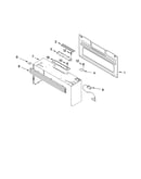 Cabinet and installation parts
