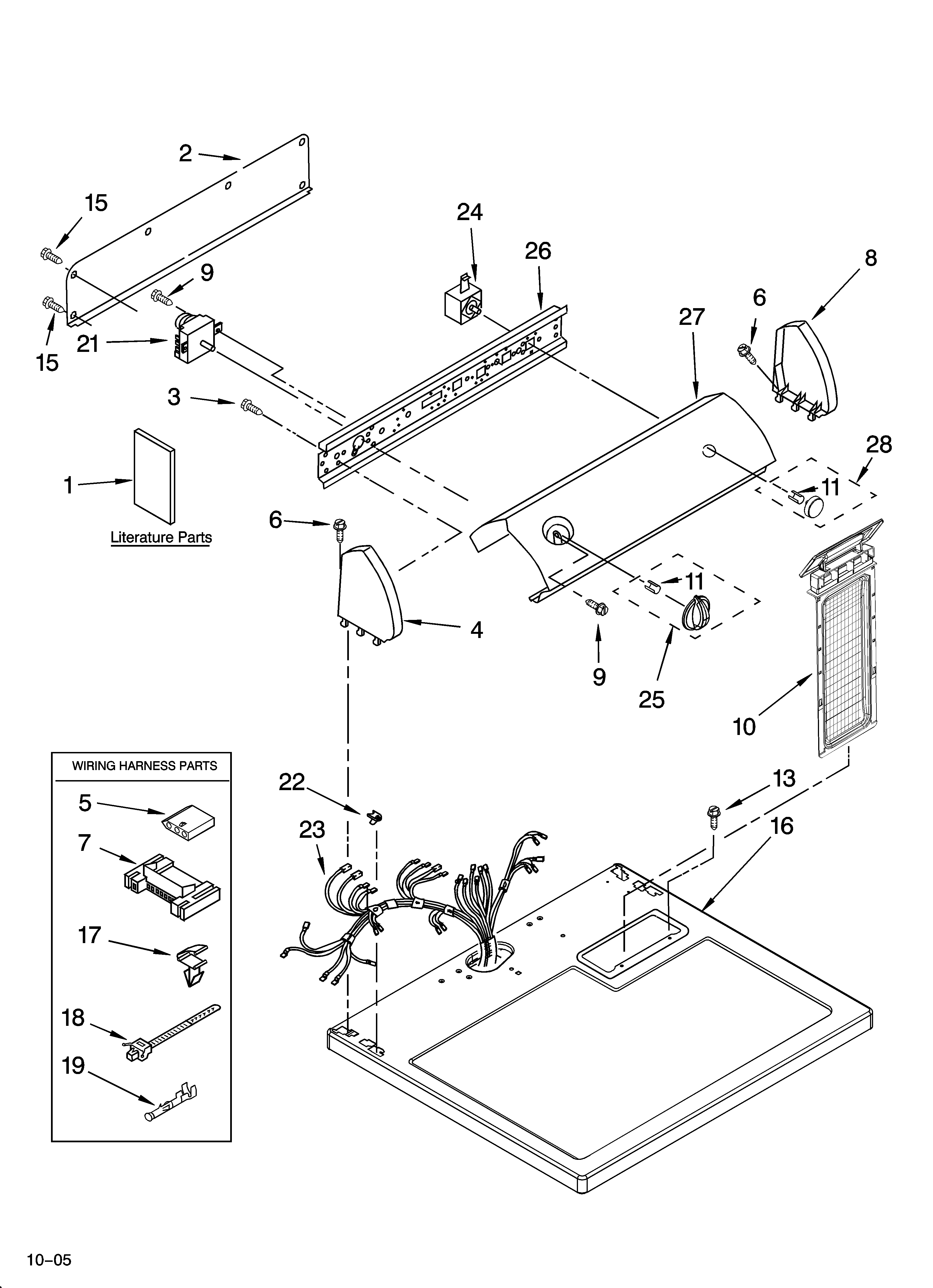 Top and console parts