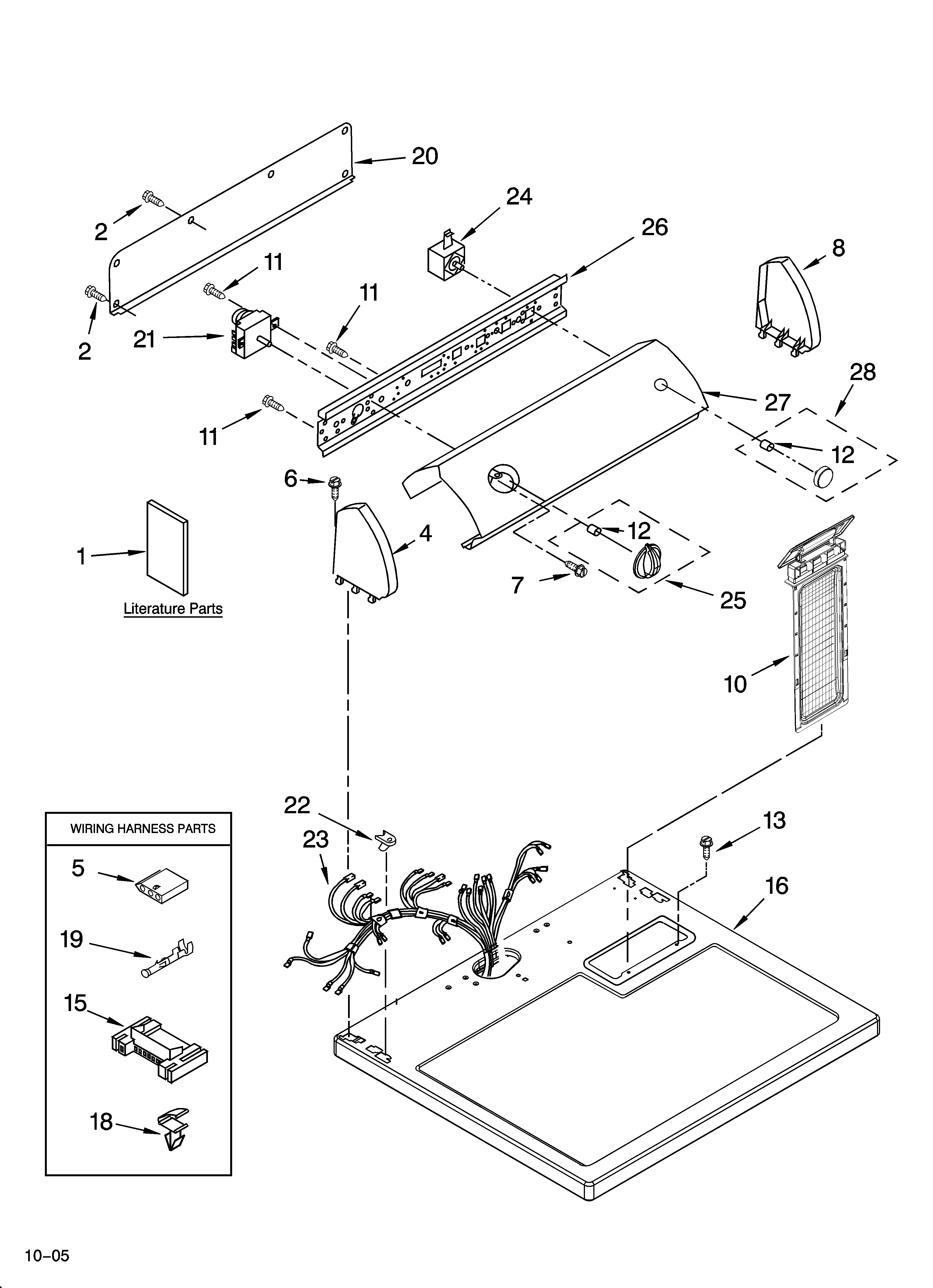 TOP AND CONSOLE PARTS