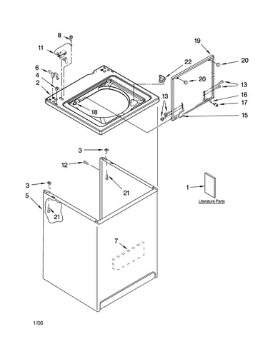 Top and cabinet parts