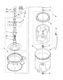 Agitator, basket and tub parts