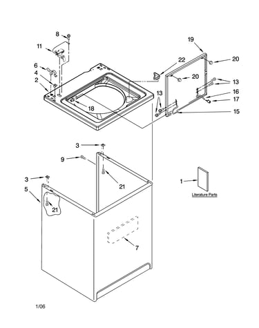 Top and cabinet parts