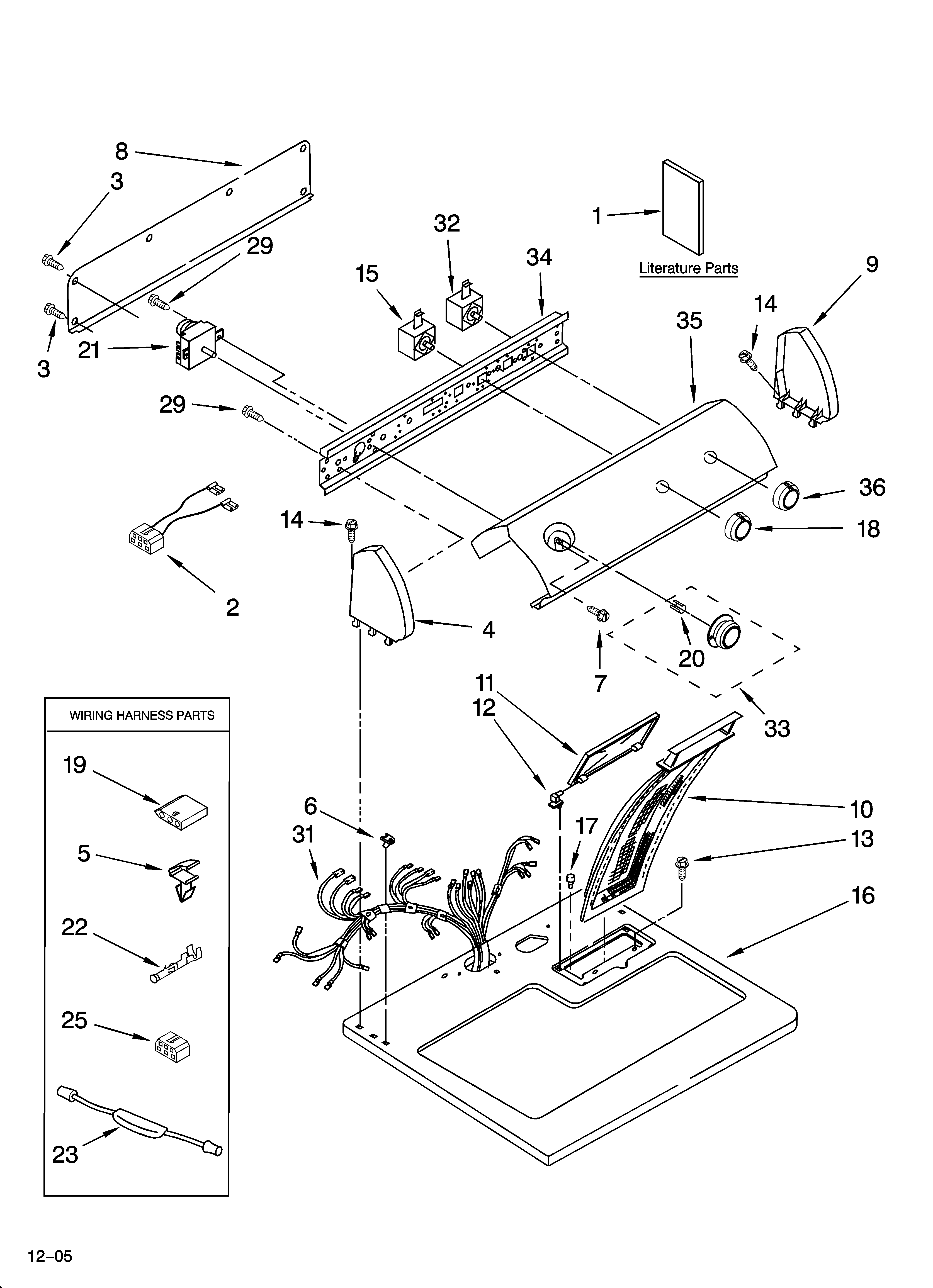 Top and console parts