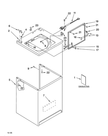 Top and cabinet parts