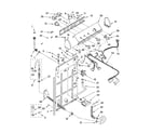 Whirlpool 4PLBR8543JQ2 controls and rear panel parts diagram