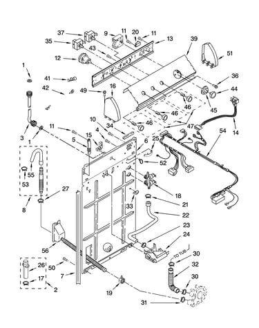 Controls and rear panel parts