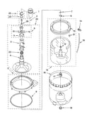 Agitator, basket and tub parts
