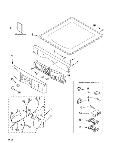 Top and console parts