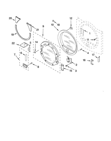 Door parts, optional parts (not included)