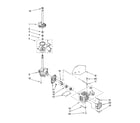 Crosley CAWB527RQ1 brake, clutch, gearcase, motor and pump parts diagram